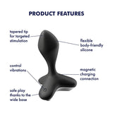 Satisfyer Game Changer Rechargeable Silicone 12 Level Vibrating Anal Plug