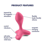 Satisfyer Game Changer Rechargeable Silicone 12 Level Vibrating Anal Plug