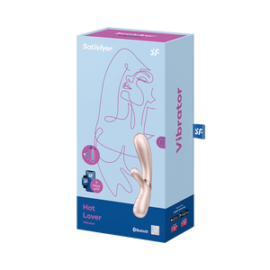 Satisfyer Hot Lover Silicone Warming Dual-Stim App Enabled Rabbit Vibrator
