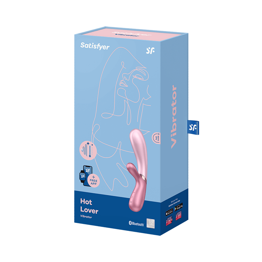 Satisfyer Hot Lover Silicone Warming Dual-Stim App Enabled Rabbit Vibrator