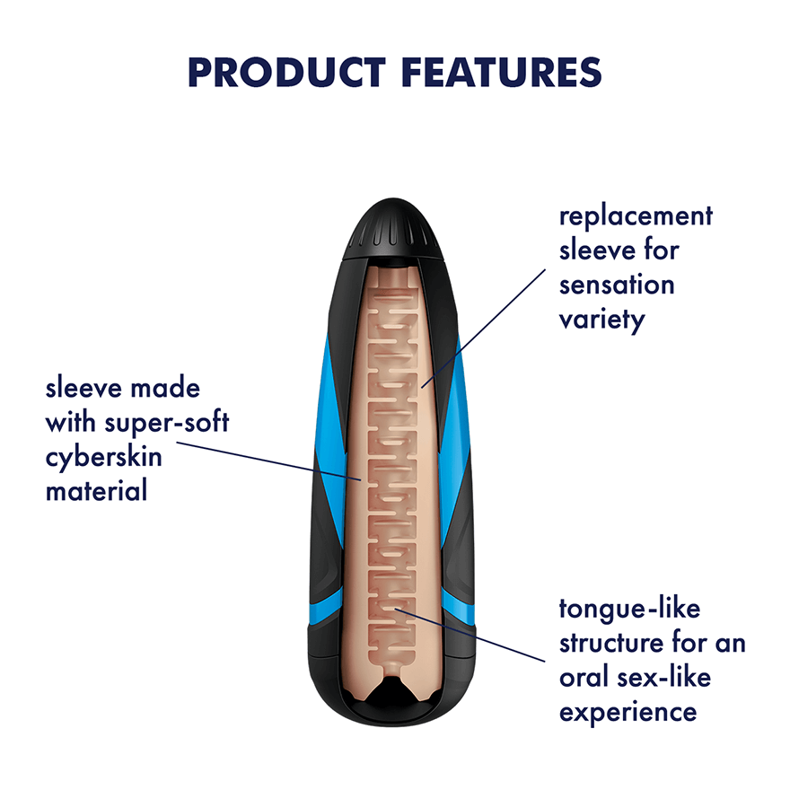 Satisfyer Men Lusty Tongues Replacement Sleeve for the Men Stroker