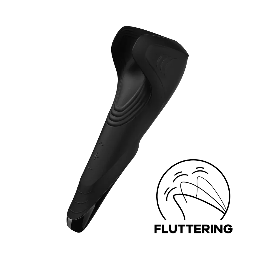 Satisfyer Men Wand Male Stroker USB Rechargeable Multi Function Penis Vibrator Black