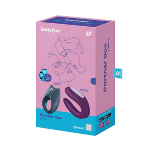 Satisfyer Couples Kit 2 includes Double Joy G-Spot & Clit Vibe and Royal One Penis Ring Vibe