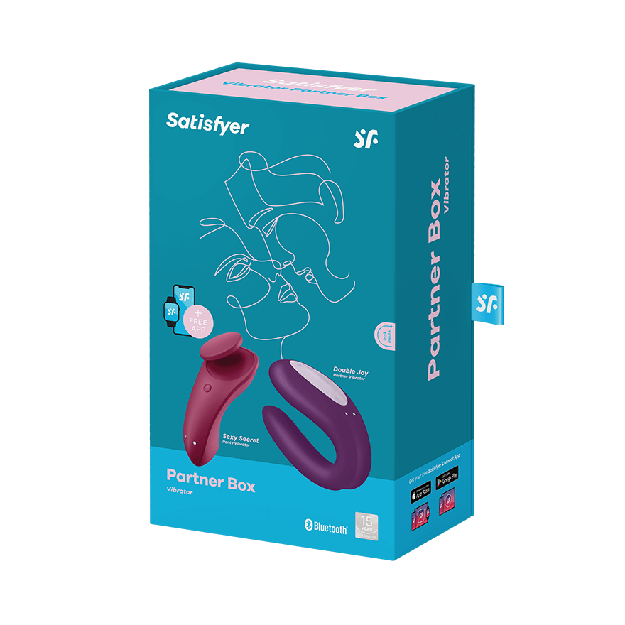 Satisfyer Couples Kit 1 Includes Sexy Secret Panty and Double Joy Couple's Vibrator