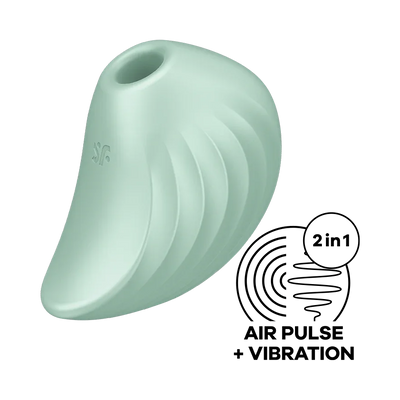Satisfyer Pearl Diver Rechargeable Silicone Clitoral Stimulator with Air Pulse Technology