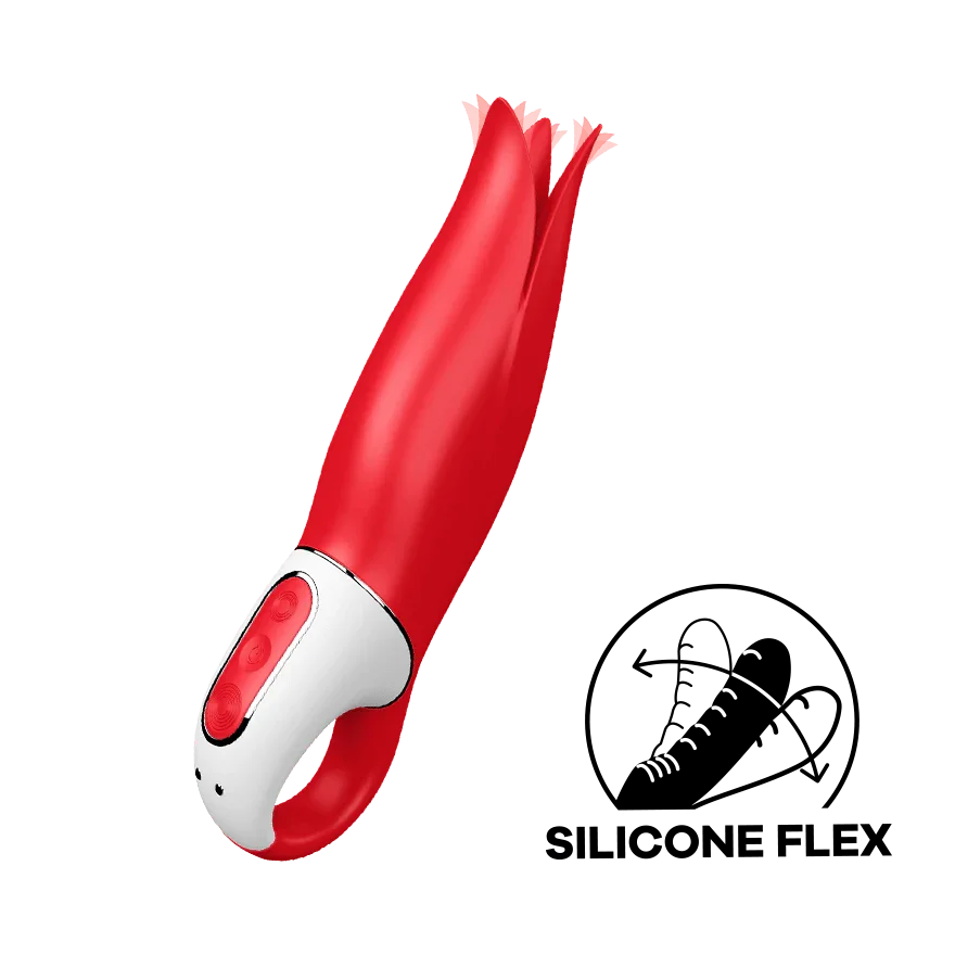 Satisfyer Power Flower Vibrator G-Spot and Clitoris Stimulator Waterproof Red