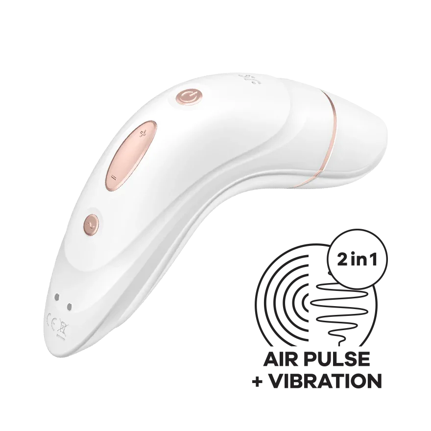 Satisfyer Pro 1+ Vibration Pressure Clitoral Stimulator USB Rechargeable Waterproof White