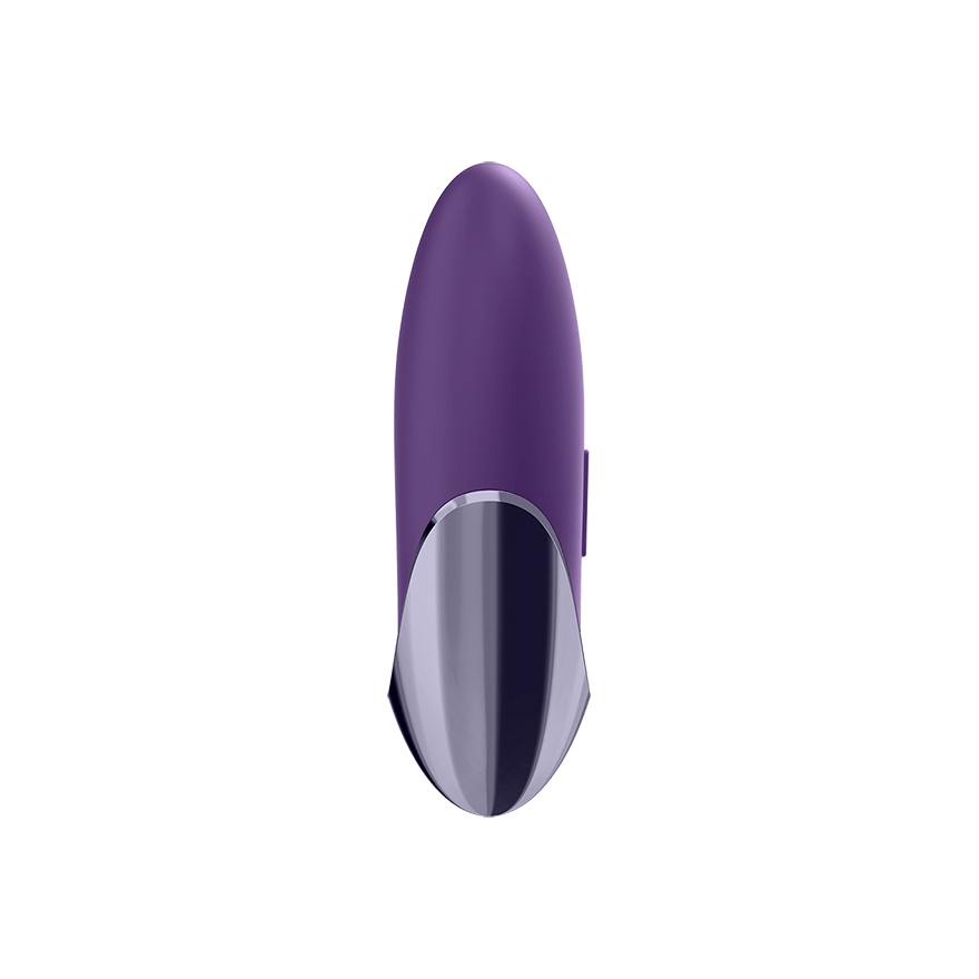 Satisfyer Lay-On Purple Pleasure Silicone USB Recharge Vibrator Waterproof Purple