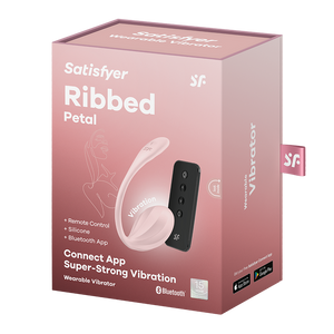 Satisfyer Ribbed Petal Textured Wearable G-Spot Vibe with Remote Control and App