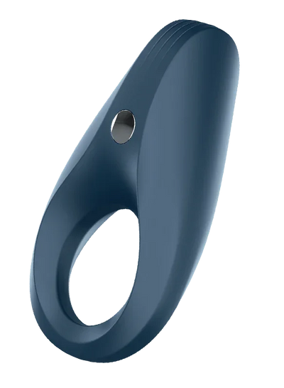 Satisfyer Rocket Ring Silicone USB Recharge 10 Level Ribbed Vibrating Penis Ring Blue