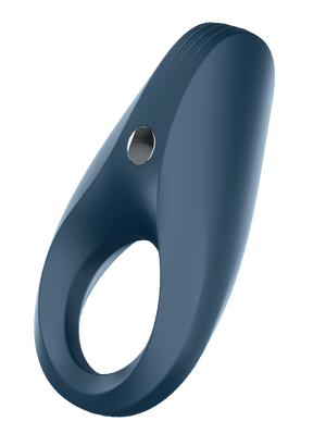 Satisfyer Rocket Ring Silicone USB Recharge 10 Level Ribbed Vibrating Penis Ring Blue