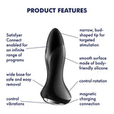 Satisfyer Rotator Plug 1+ Silicone 10 Level App Enabled Vibrating Anal Stimulator