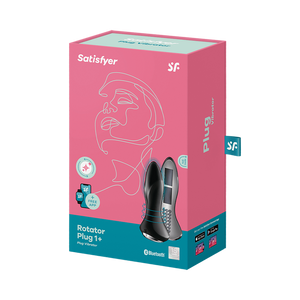 Satisfyer Rotator Plug 1+ Silicone 10 Level App Enabled Vibrating Anal Stimulator