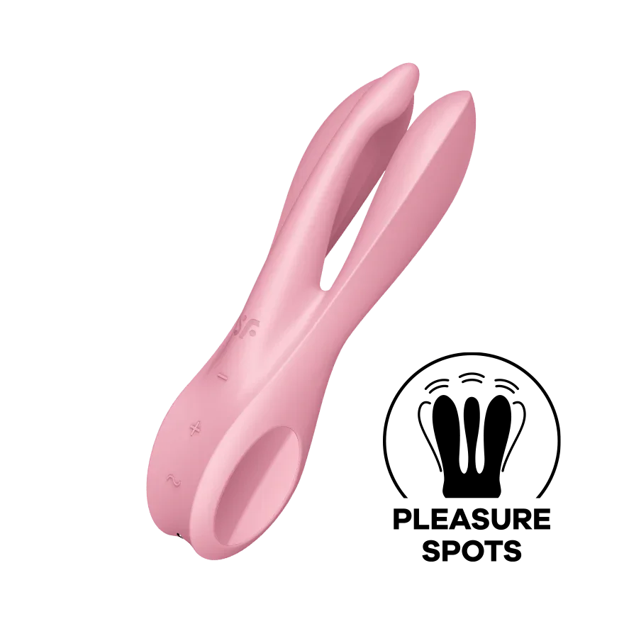 Satisfyer Threesome 1 Rechargeable 3 Motor Lay On Clitoral Vibrator