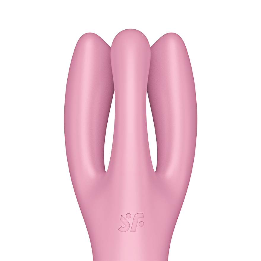 Satisfyer Threesome 3 Rechargeable Silicone Lay On 3 Motor Clitoris & Labia Stimulator