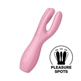 Satisfyer Threesome 3 Rechargeable Silicone Lay On 3 Motor Clitoris & Labia Stimulator