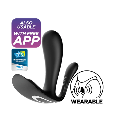 Satisfyer Top Secret+ Connect App Enabled Rechargeable Wearable G-Spot & Anal Vibrator