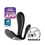 Satisfyer Top Secret+ Connect App Enabled Rechargeable Wearable G-Spot & Anal Vibrator