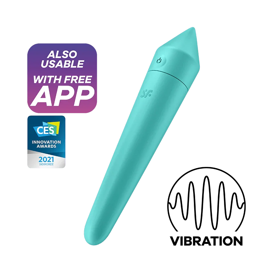 Satisfyer Ultra Power Bullet 8 Rechargeable Silicone 12 Level App Enabled Bullet Vibrator