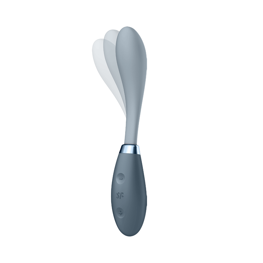 Satisfyer G-Spot or Rabbit Style Flex 3 Bendable Silicone Vibrator