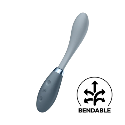 Satisfyer G-Spot or Rabbit Style Flex 3 Bendable Silicone Vibrator