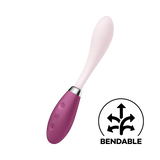 Satisfyer G-Spot or Rabbit Style Flex 3 Bendable Silicone Vibrator
