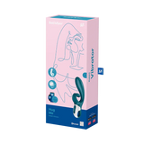 Satisfyer Hug Me Rechargeable Silicone Rabbit Vibrator with Clitoral Stimulation