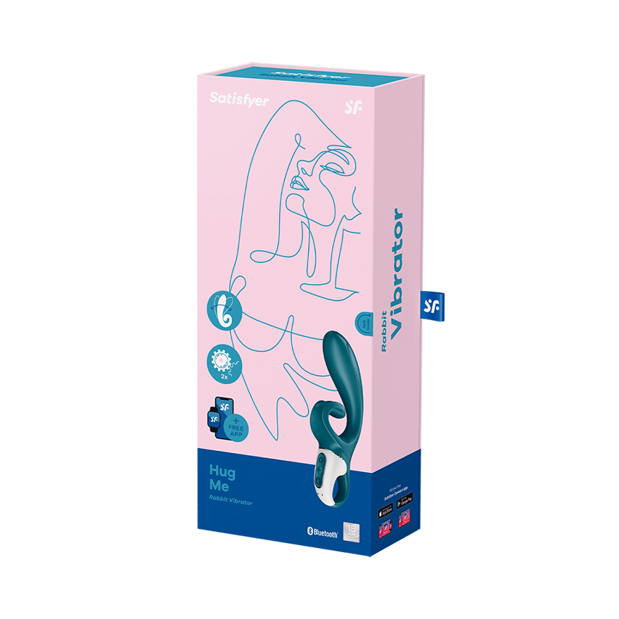 Satisfyer Hug Me Rechargeable Silicone Rabbit Vibrator with Clitoral Stimulation