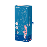 Satisfyer Hug Me Rechargeable Silicone Rabbit Vibrator with Clitoral Stimulation