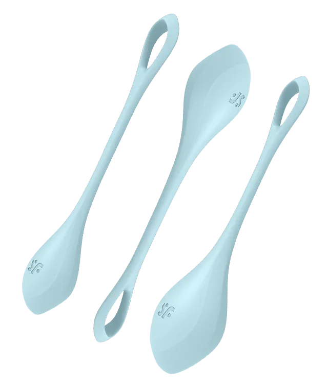 Satisfyer Yoni Power 2 Silicone Multi Weighted Ben Wa Balls Set for Pelvic Floor Training