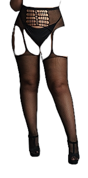 Shots Le Desir High-Waist Garterbelt Stockings Black QS