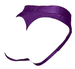 Shots Ouch! Vibrating Strap-on Thong with Removable Rear Straps Purple
