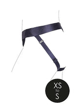 Shots Ouch! Vibrating Strap-on Panty Harness with Open Back Black