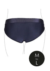 Shots Ouch! Vibrating Strap-on Hipster Open Crotch Briefs with Lace Detail Black