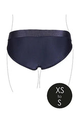 Shots Ouch! Vibrating Strap-on Hipster Open Crotch Briefs with Lace Detail Black