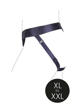 Shots Ouch! Vibrating Strap-on Panty Harness with Open Back Black