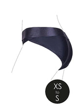 Shots Ouch! Vibrating Strap-on Hipster Open Crotch Briefs with Lace Detail Black