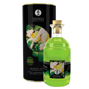 Shunga Intimate Kisses Aphrodisiac Organica Massage Oil Exotic Green Tea 3.5 Oz