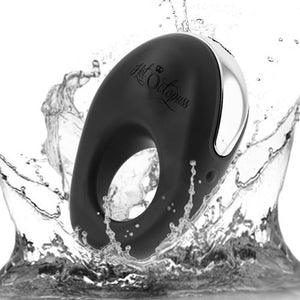 Hot Octopuss Atom Rechargeable Powerful Vibrating Penis Ring Black
