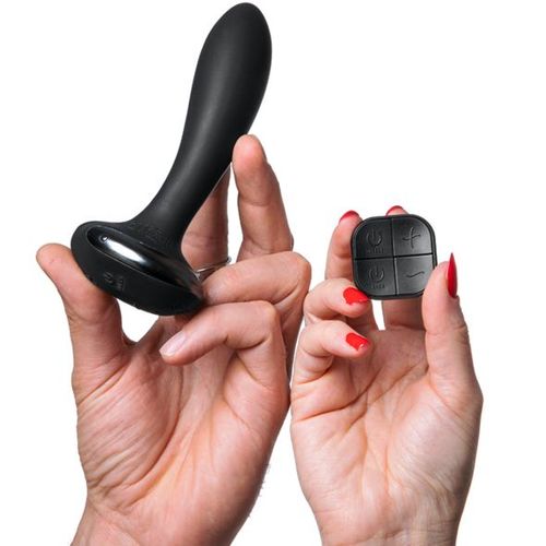 Hot Octopuss PleX with Flex Rechargeable Remote Control Flexible Vibrating Anal Plug Black