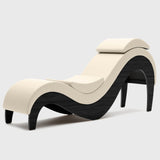 Liberator Supervio Premier Ultraleather Sex Chaise with Black Oak Frame and Cuff Kit