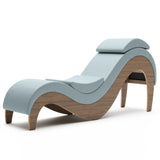 Liberator Supervio Premier Ultraleather Sex Chaise with Walnut Frame and Cuff Kit Restraints