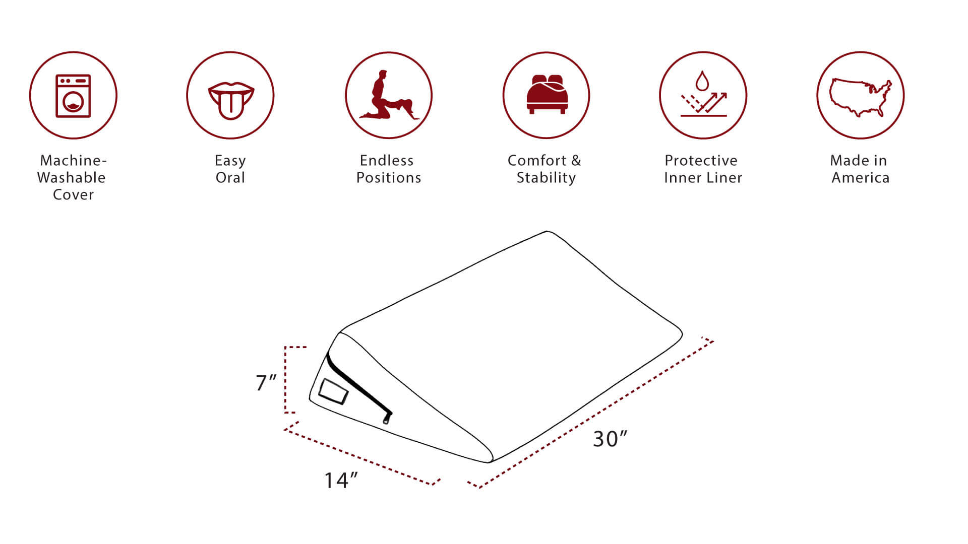 Liberator Super Wedge 30 in Sex Pillow