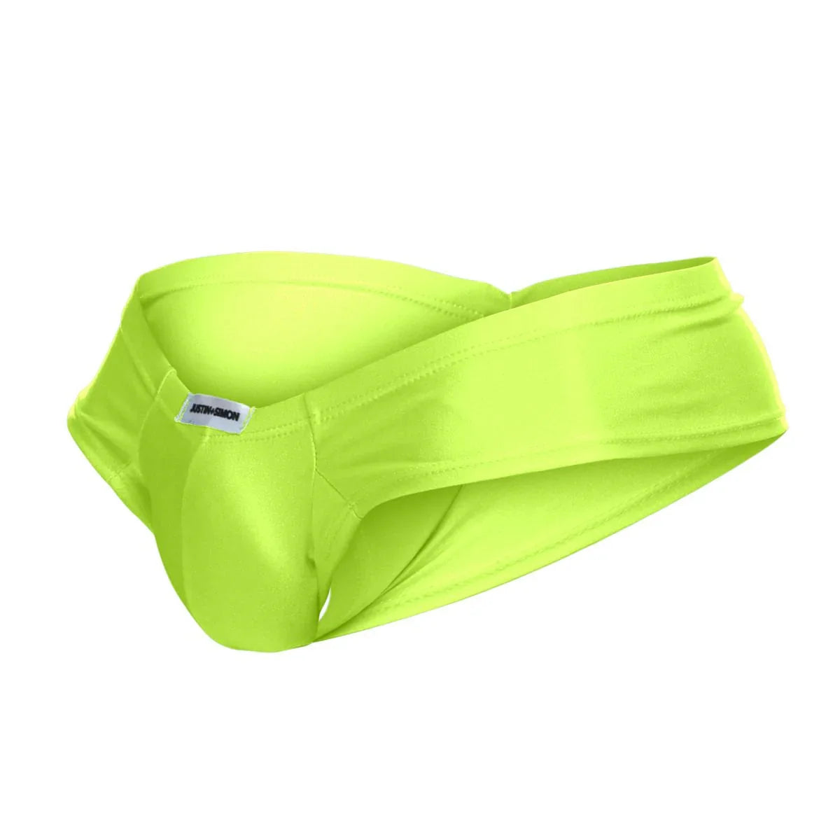 MaleBasics JUSTIN + SIMON Classic Male Cheek Briefs Neon Green