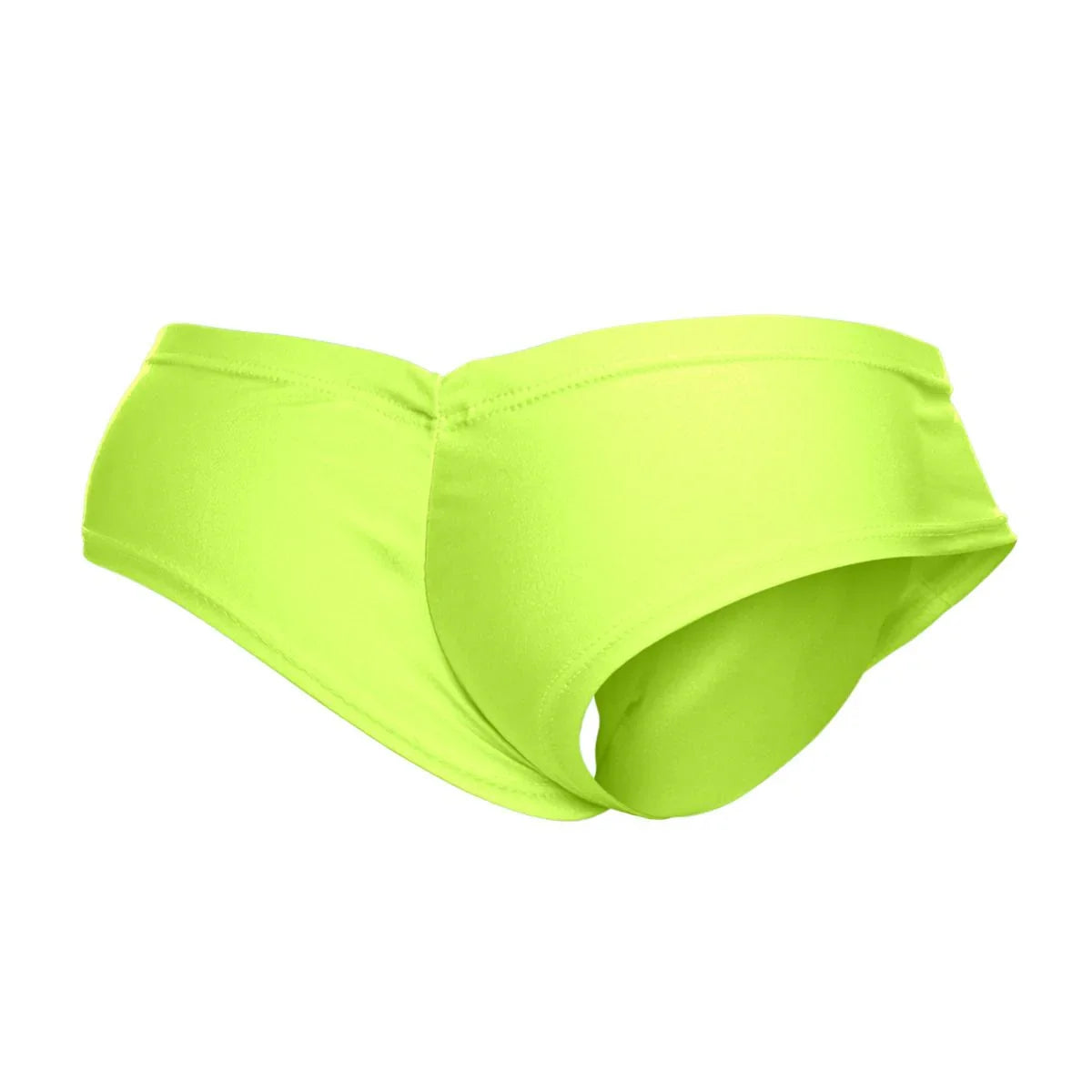 MaleBasics JUSTIN + SIMON Classic Male Cheek Briefs Neon Green