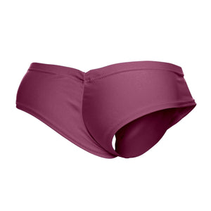 MaleBasics JUSTIN + SIMON Classic Male Cheek Briefs Wine