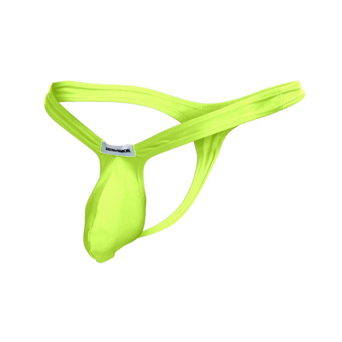 MaleBasics JUSTIN + SIMON Classic Male Bulge Thong Neon Green