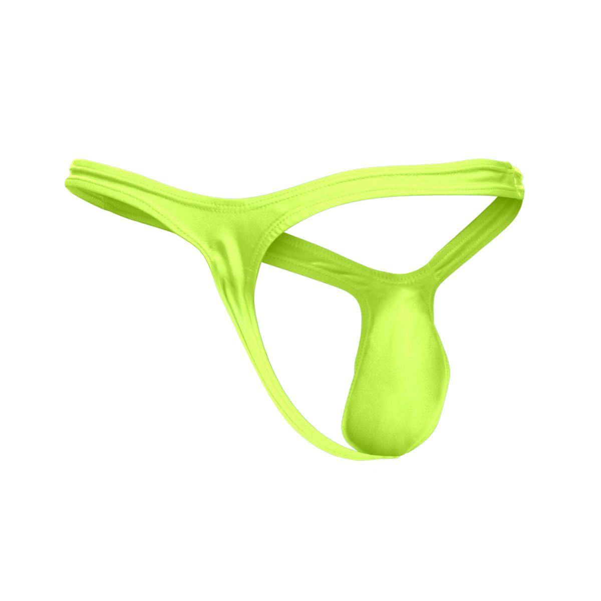 MaleBasics JUSTIN + SIMON Classic Male Bulge Thong Neon Green