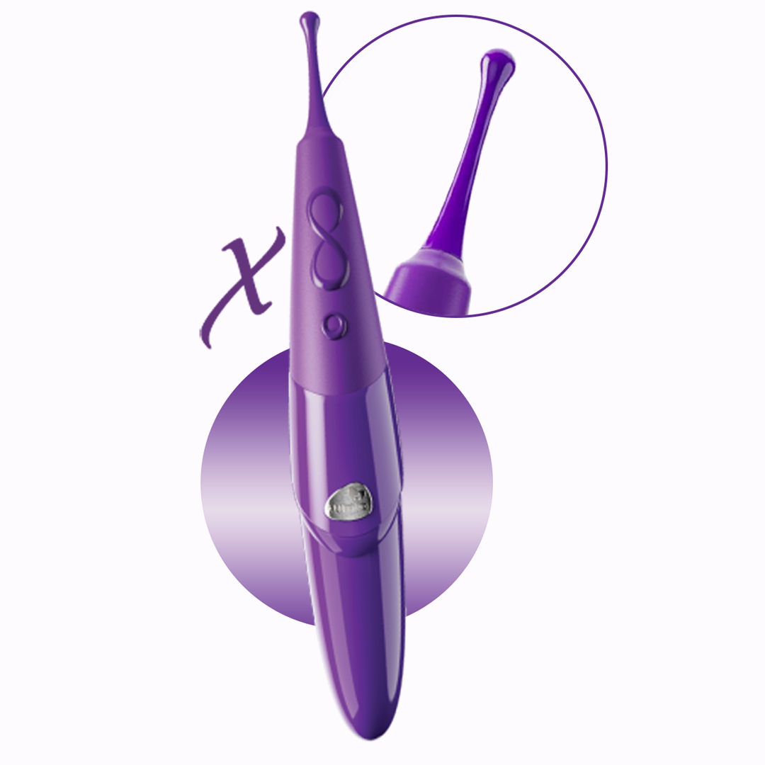 Zumio Xena 8 Speed Rotating Clit Stimulator for Quick Intense Orgasms Purple