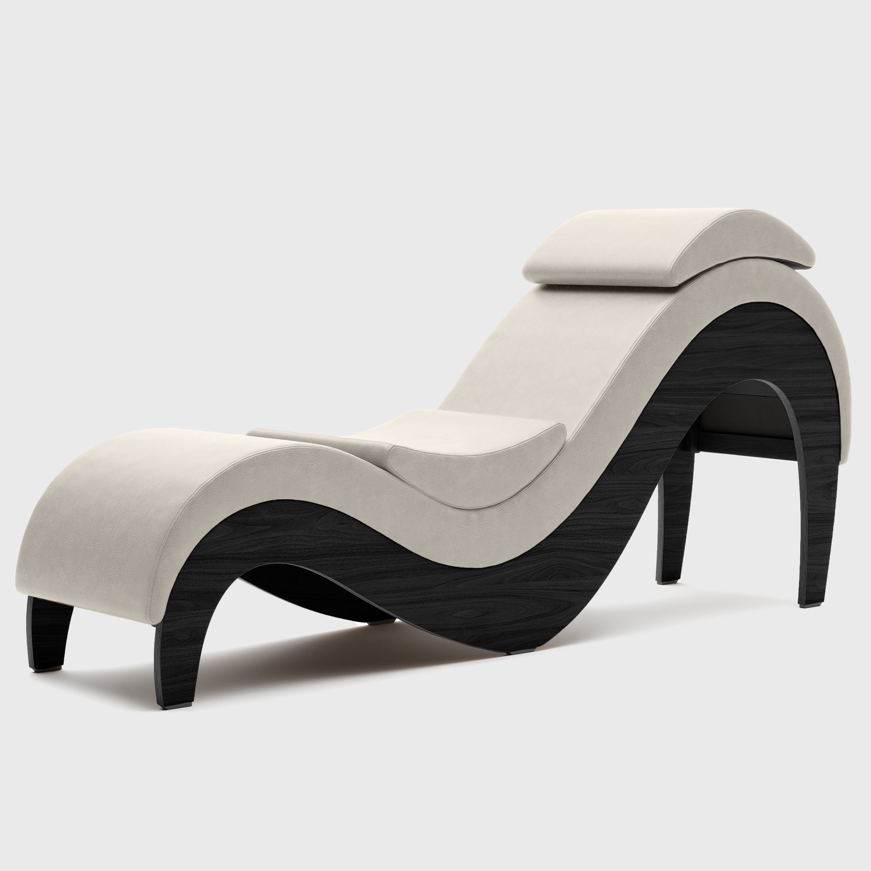 Liberator Supervio Premium Distressed Ultraleather Sex Chaise with Black Oak Frame and Cuff Kits (Copy)